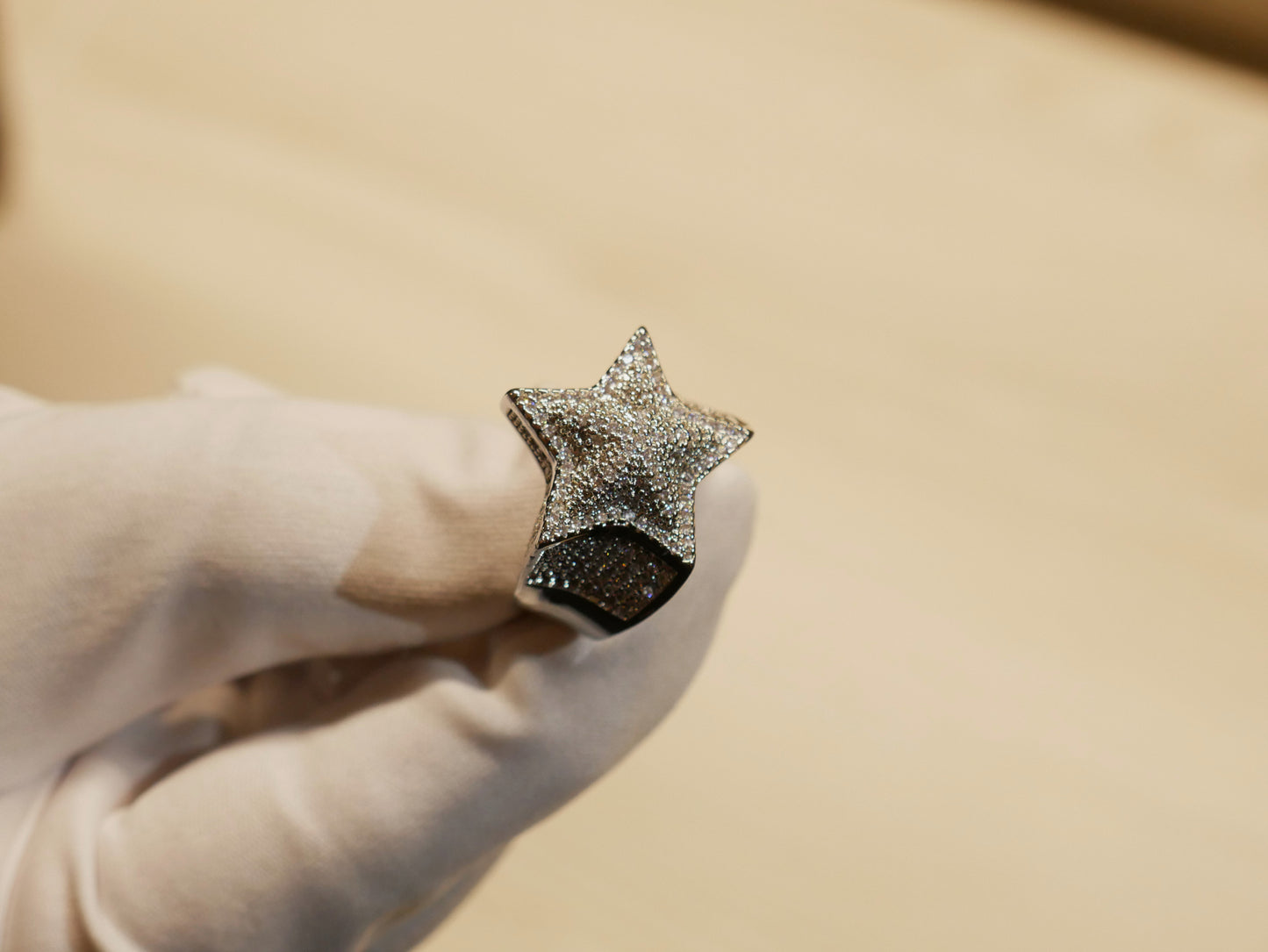 Iced Star Boy Ring