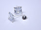 10mm Square Studs - 925 Sterling Silver