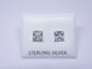 8mm Square Studs - 925 Sterling Silver