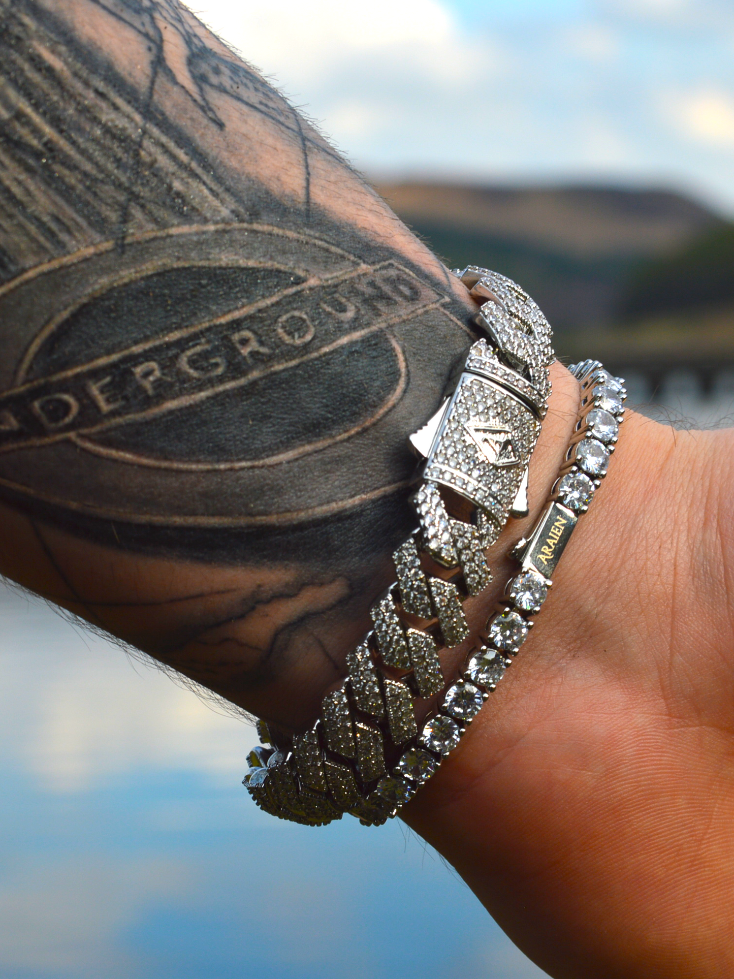 Iced Cuban White Gold Bracelet