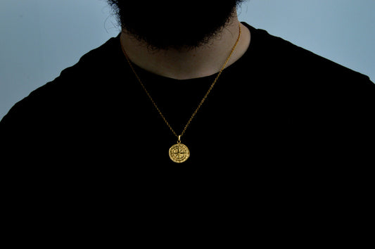 Gold Compass Pendant