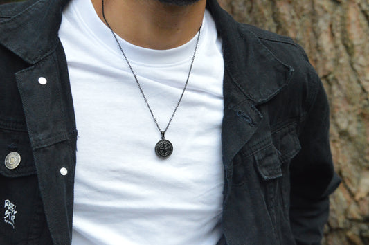 Black Compass Pendant