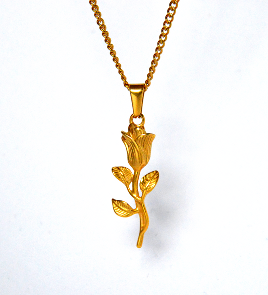 Golden Rose Pendant