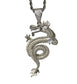 The Dragon Pendant White Gold