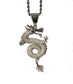 The Dragon Pendant White Gold