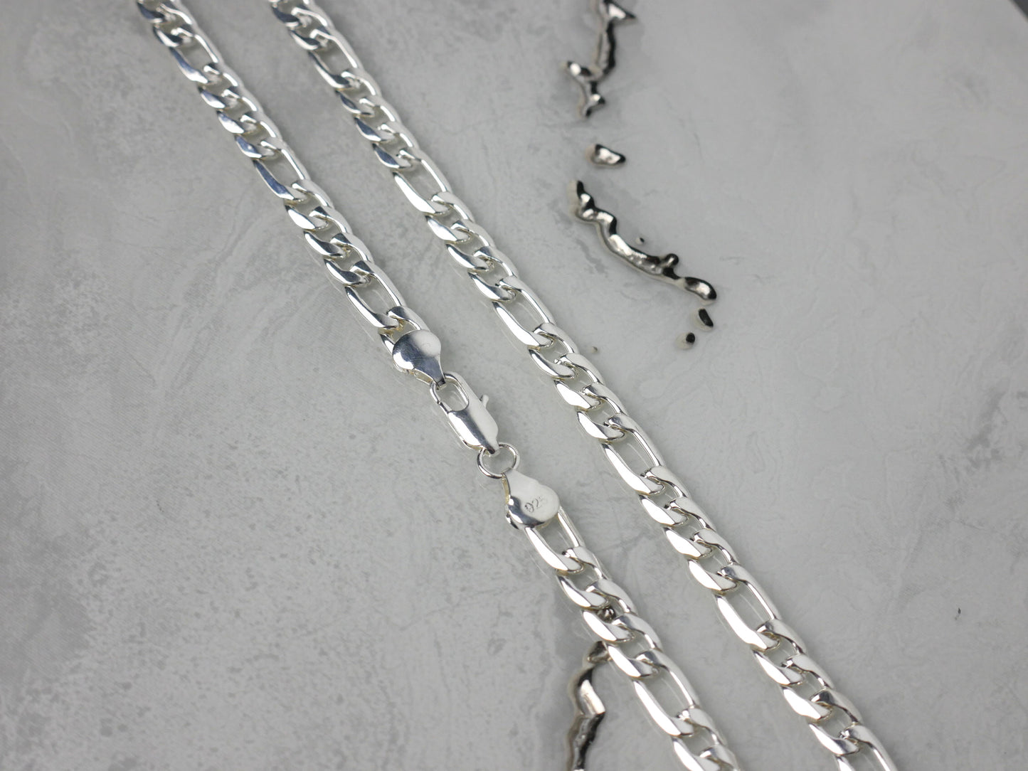 925 Silver Figaro Chain 8MM