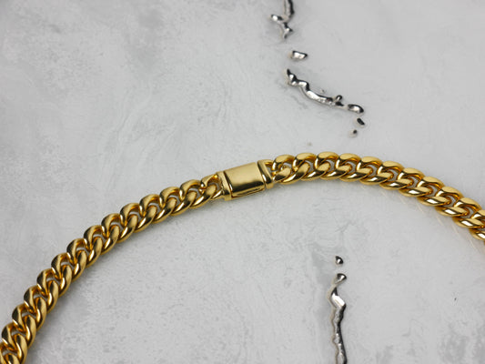 10mm Miami Cuban Chain Gold