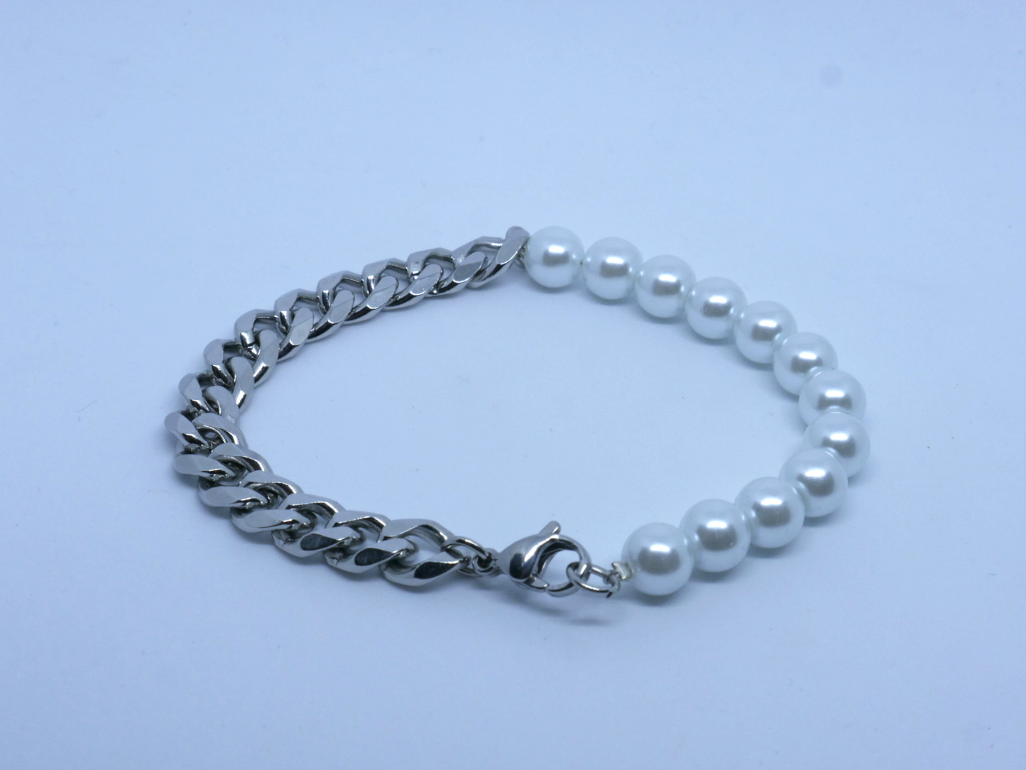 Pearl Cuban Bracelet