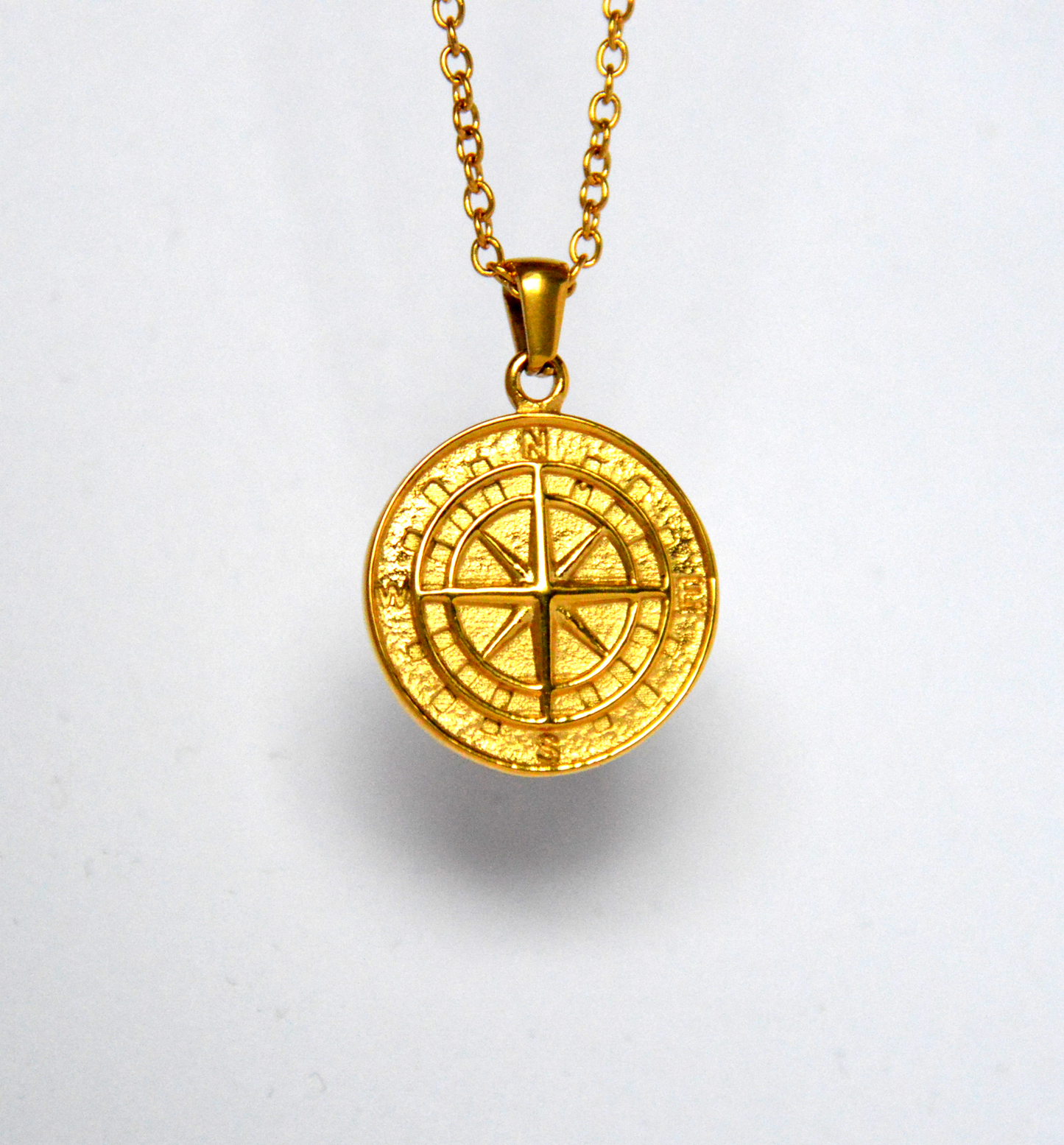 Gold Compass Pendant