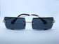 Premium Rimless Black Sunglasses