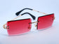 Premium Cherry Rimless Sunglasses