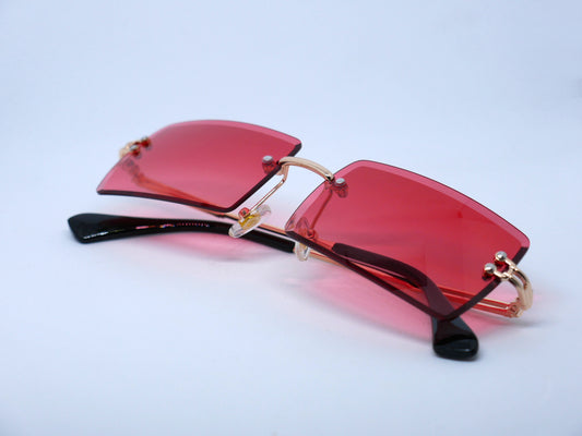 Premium Cherry Rimless Sunglasses