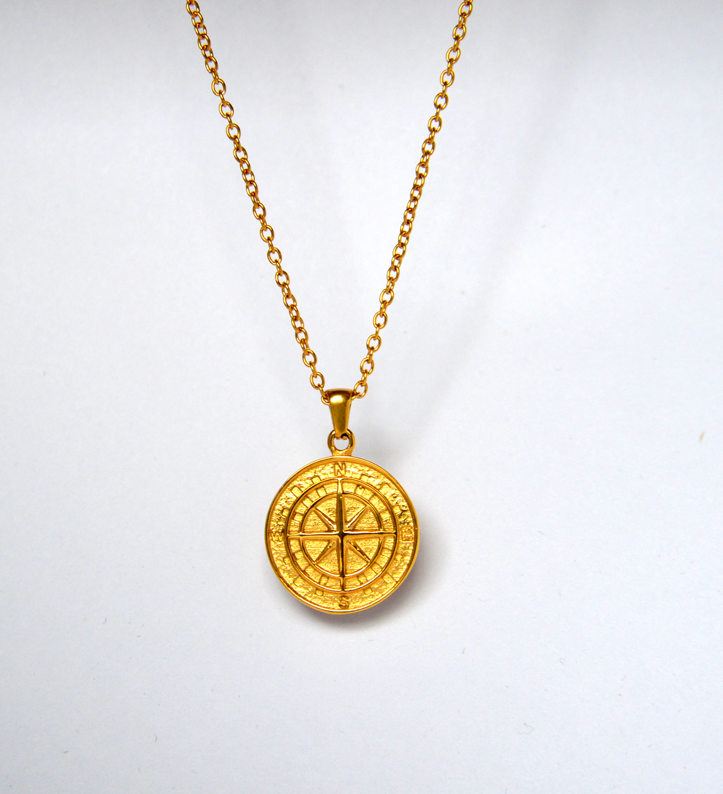 Gold Compass Pendant