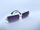 Premium Rimless Slate Sunglasses