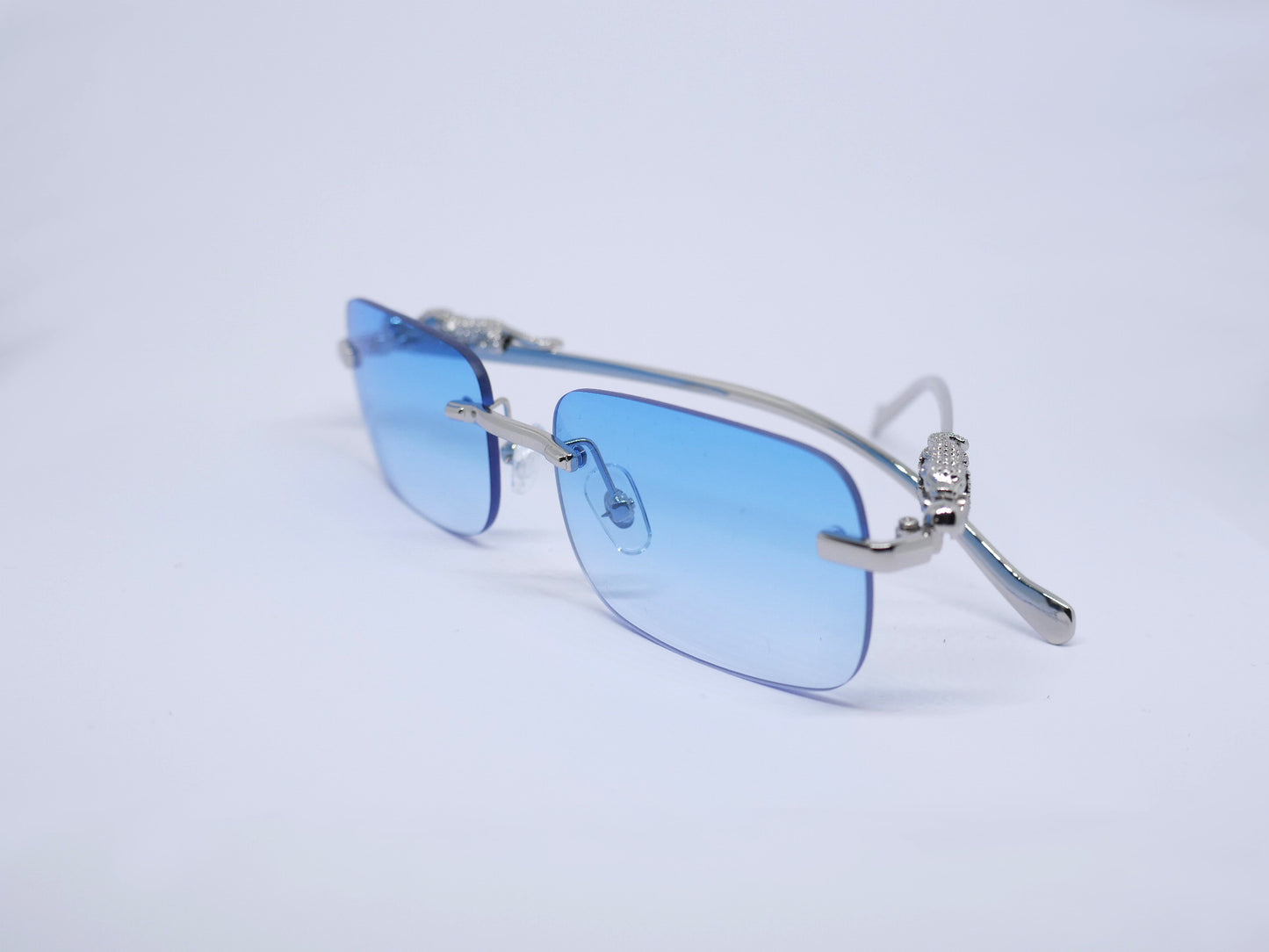 Silver Leopard Blue Shades