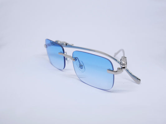 Silver Leopard Blue Shades