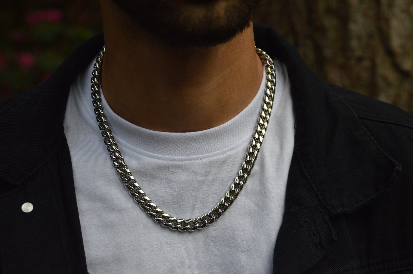 10mm Miami Cuban Chain Silver