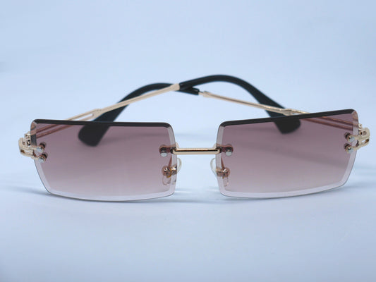 Premium Rimless Mocha Sunglasses