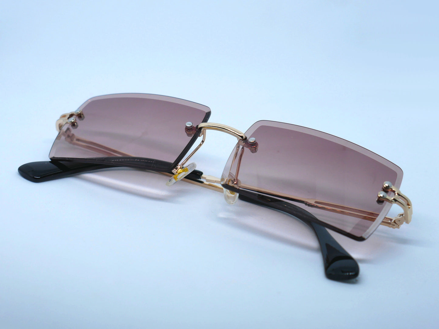 Premium Rimless Mocha Sunglasses