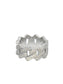 Monaco Link Ring White Gold