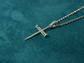 Iced Nail Cross Pendant