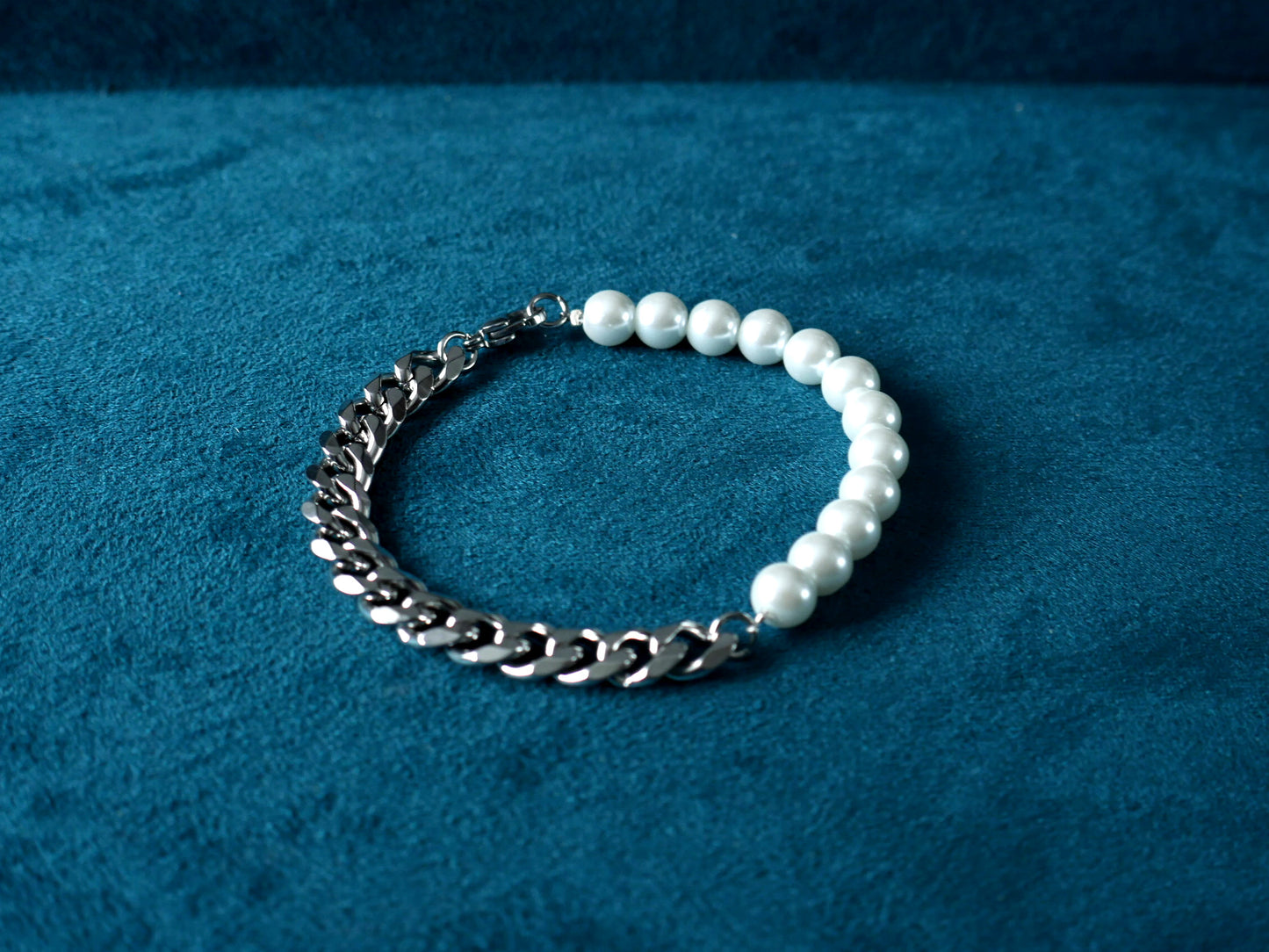 Pearl Cuban Bracelet