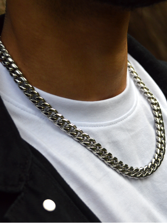 10mm Miami Cuban Chain Silver