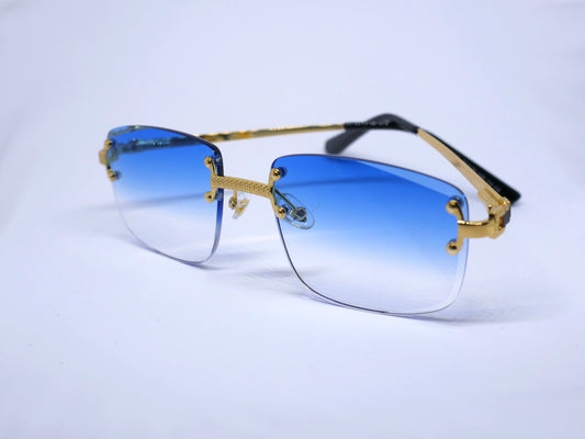 Faded Blue Rims Sunglasses